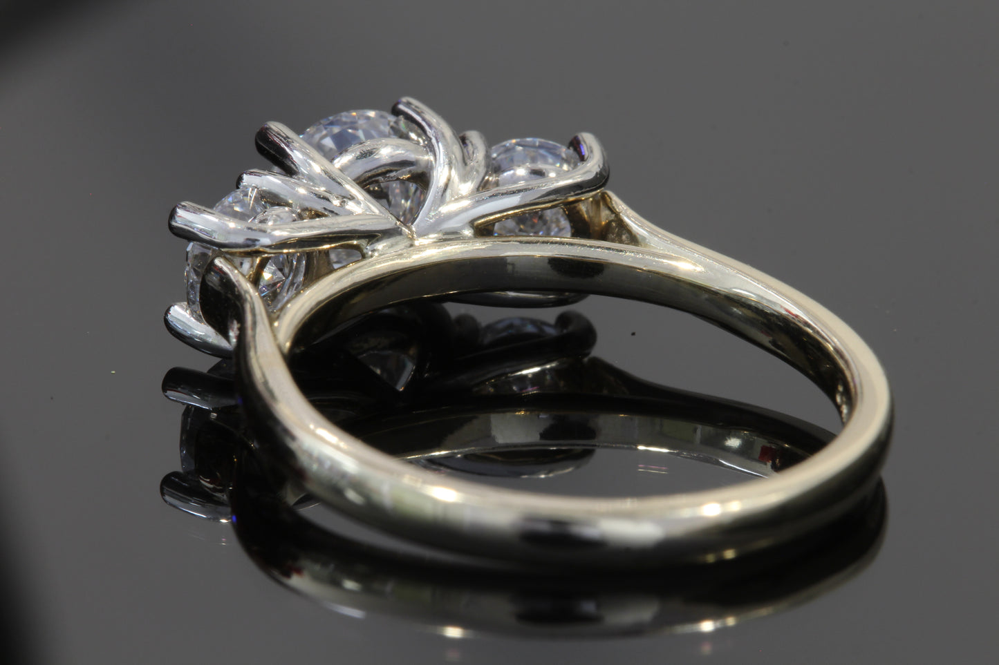 Three Lab Diamond Ring 2.03ct