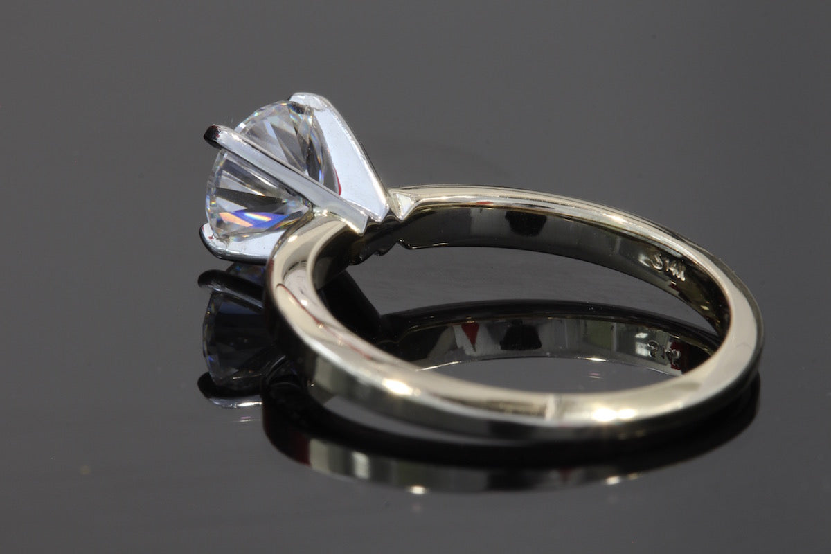 6.5mm Moissanite 14k Ring