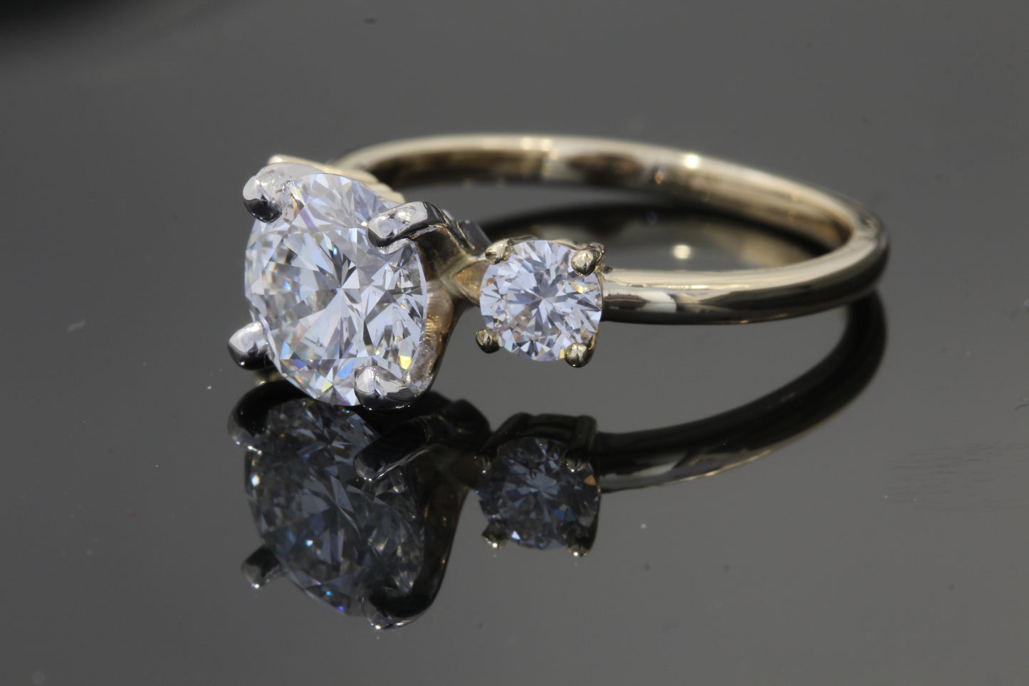 Three Stone Engagement Ring 2.62ct