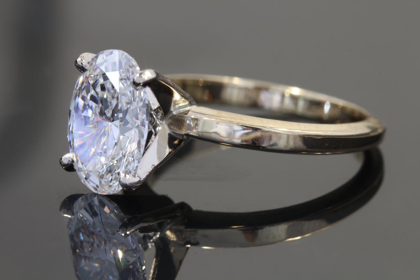 2.50 ct Oval Lab-Grown Diamond Solitaire