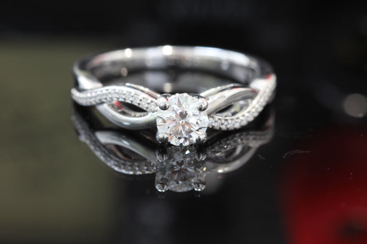 14k Lab diamond engagement ring
