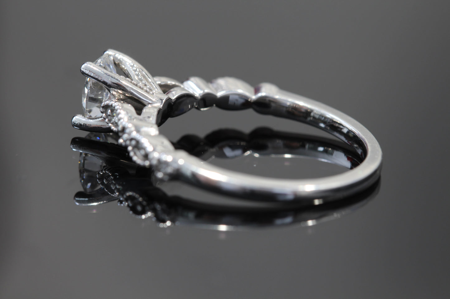 14k lab diamond engagement ring