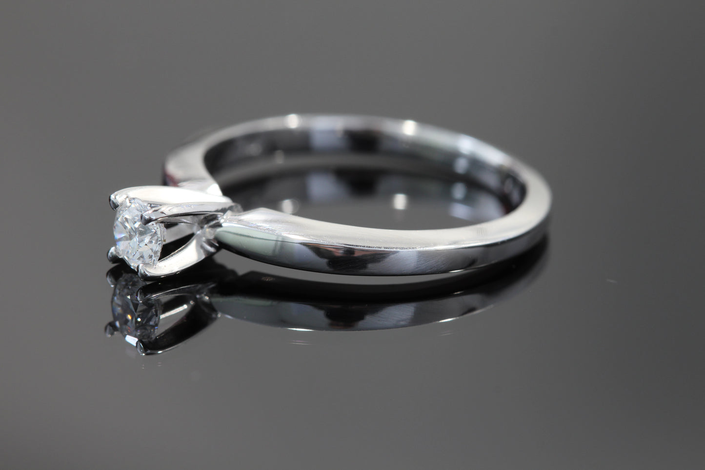 14k .20ct mined diamond engagement ring