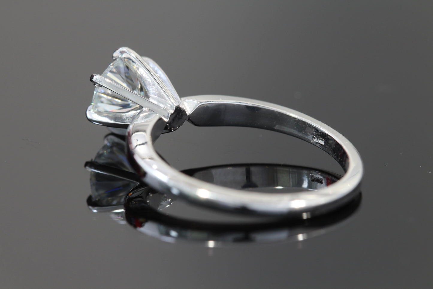 14k moissante engagement ring