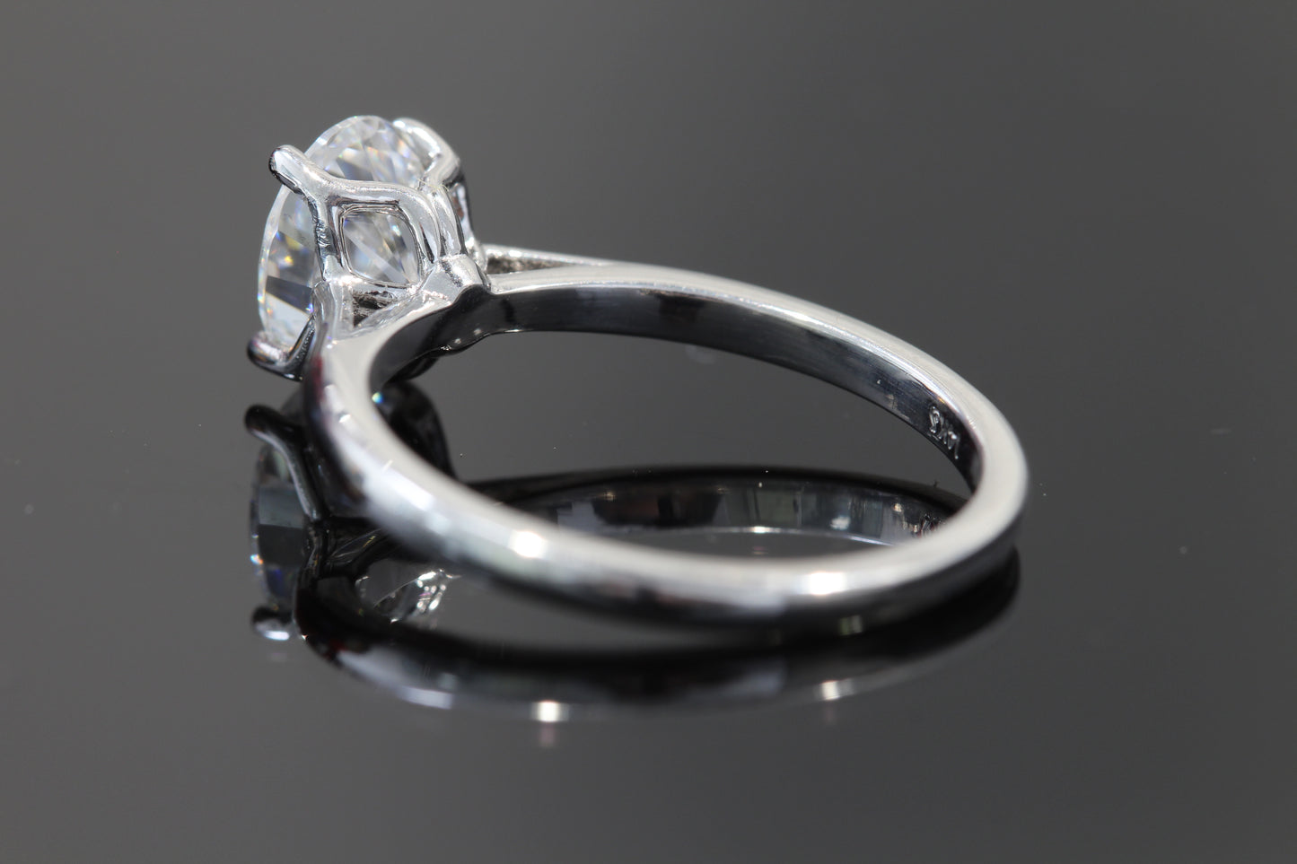 14k moissanite engagement ring