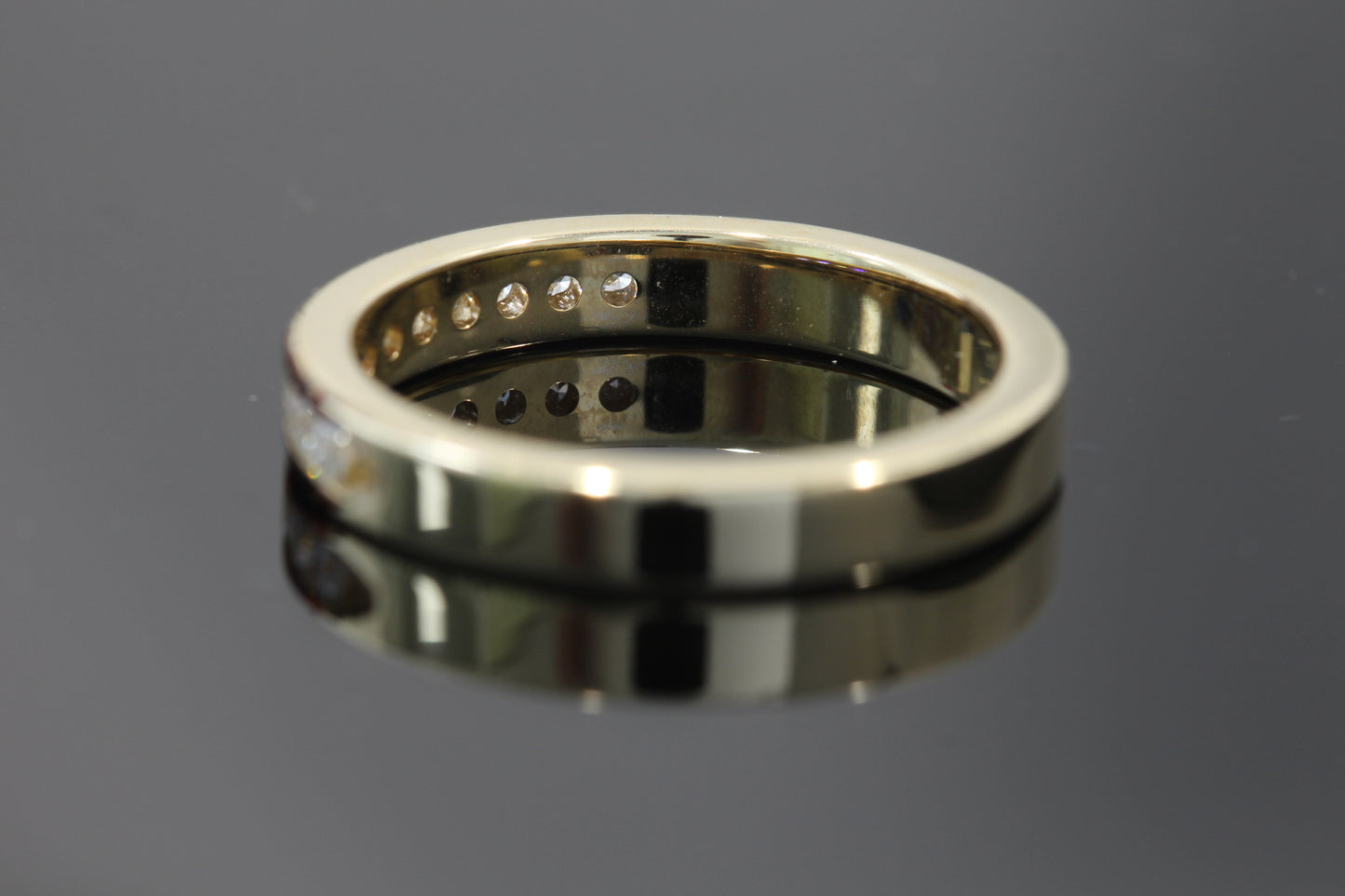 14k yellow gold diamond band 0.25 carat