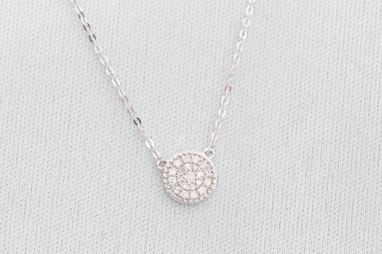 10k diamond necklace yellow or rose gold