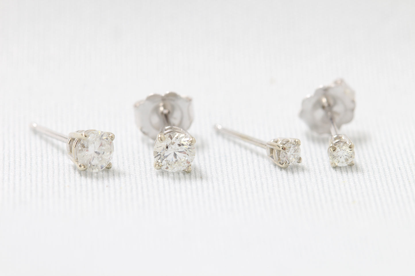 14k diamond studs