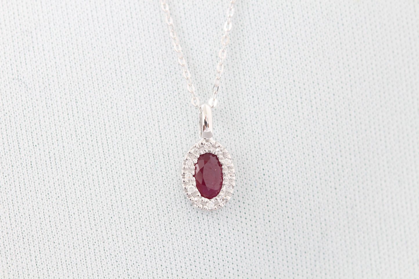 10k ruby pendant