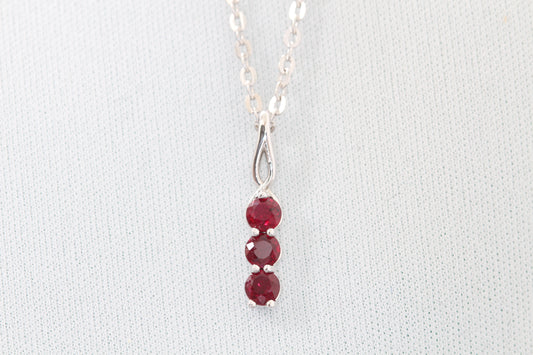 14k ruby necklace