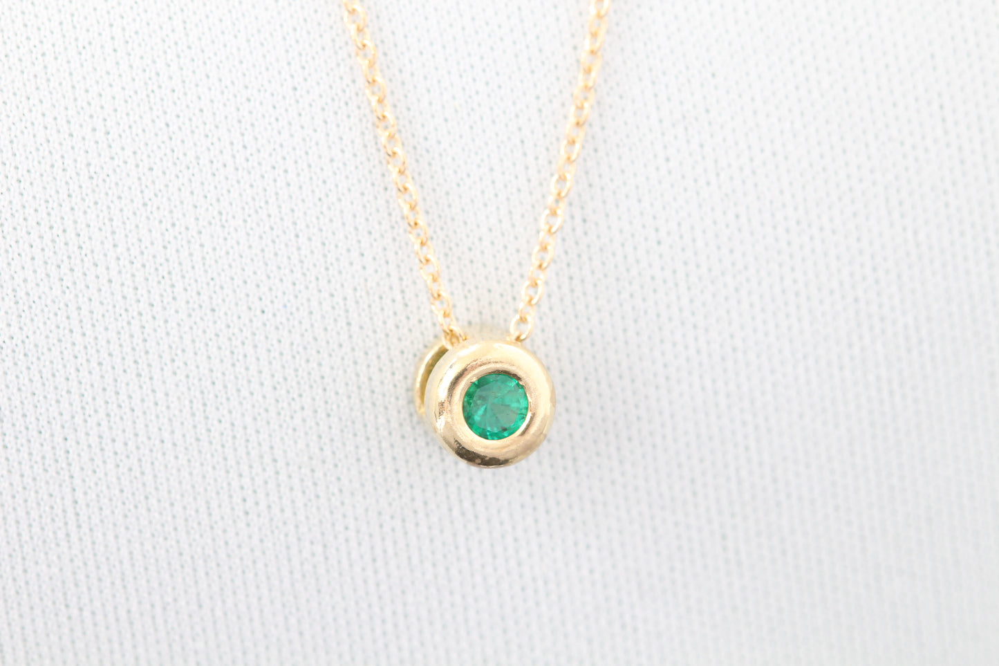 14k emerald necklace