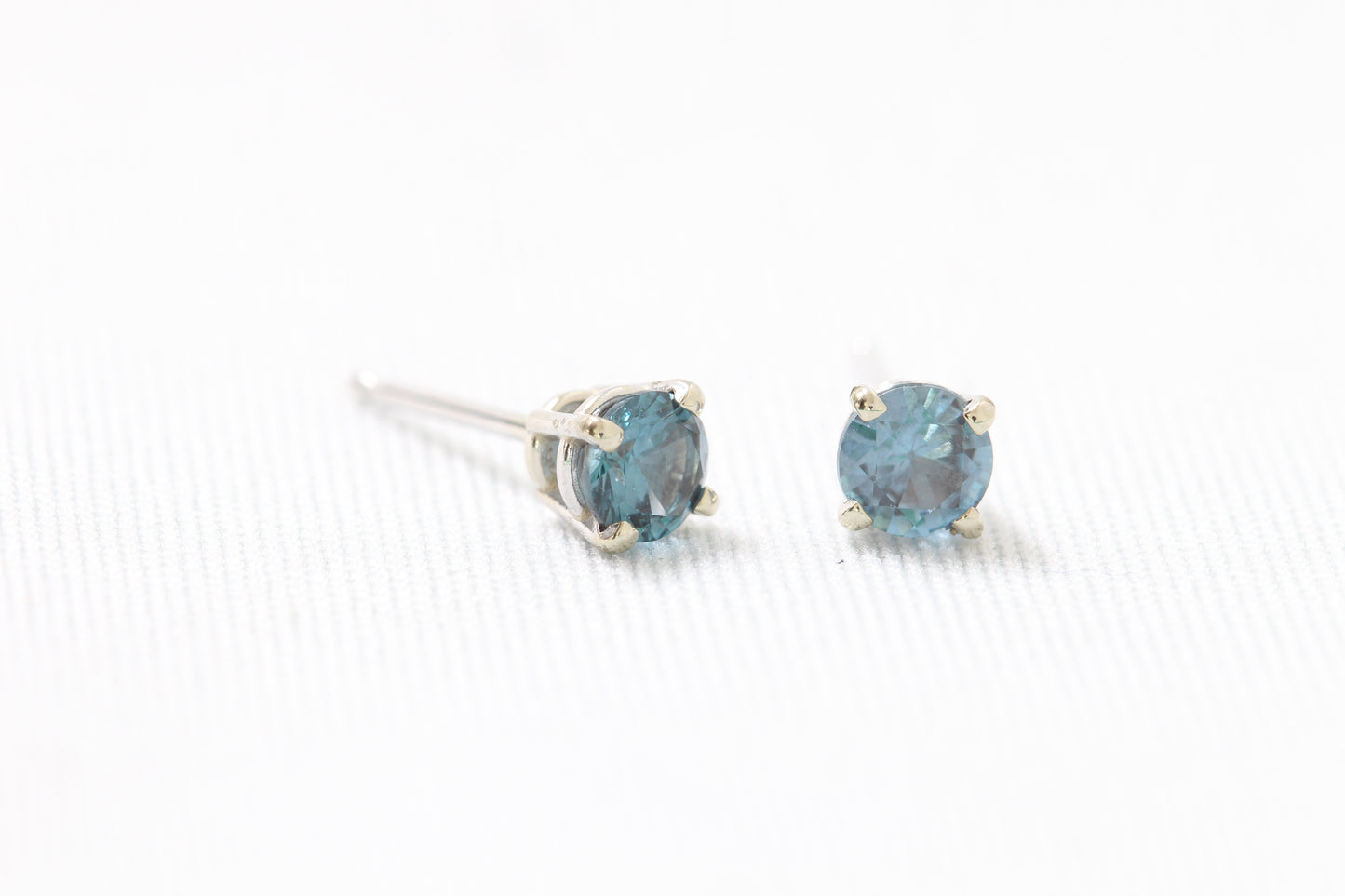 14k synthetic birthstone earrings