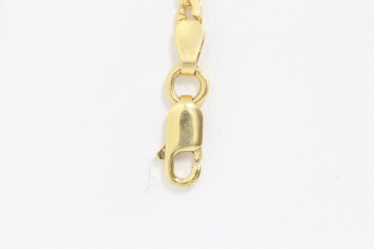 14k solid link gold bracelet with lobster clasp