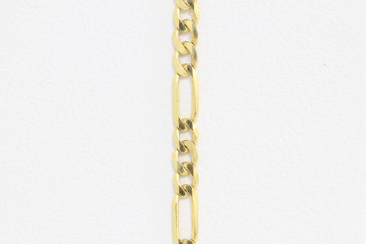 10k solid Figaro bracelet with lobster clasp