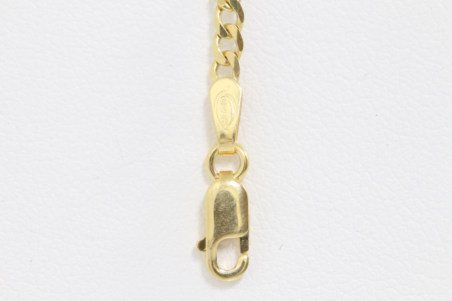10k solid Figaro bracelet with lobster clasp
