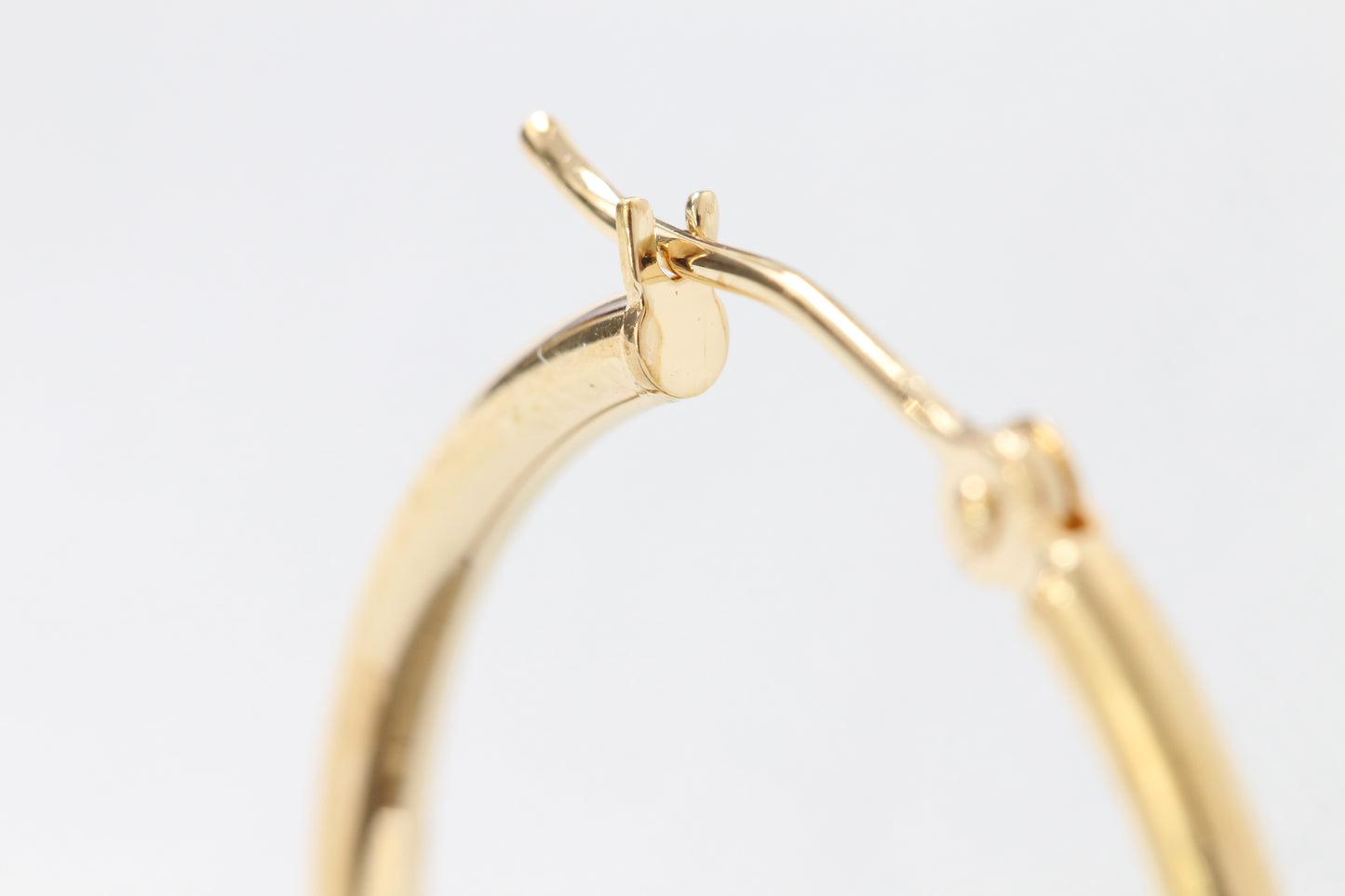 14k hoops earrings in yellow, white, & rose gold