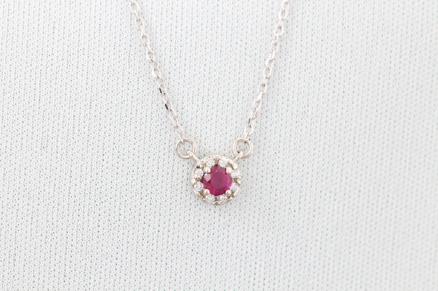 14k ruby necklace