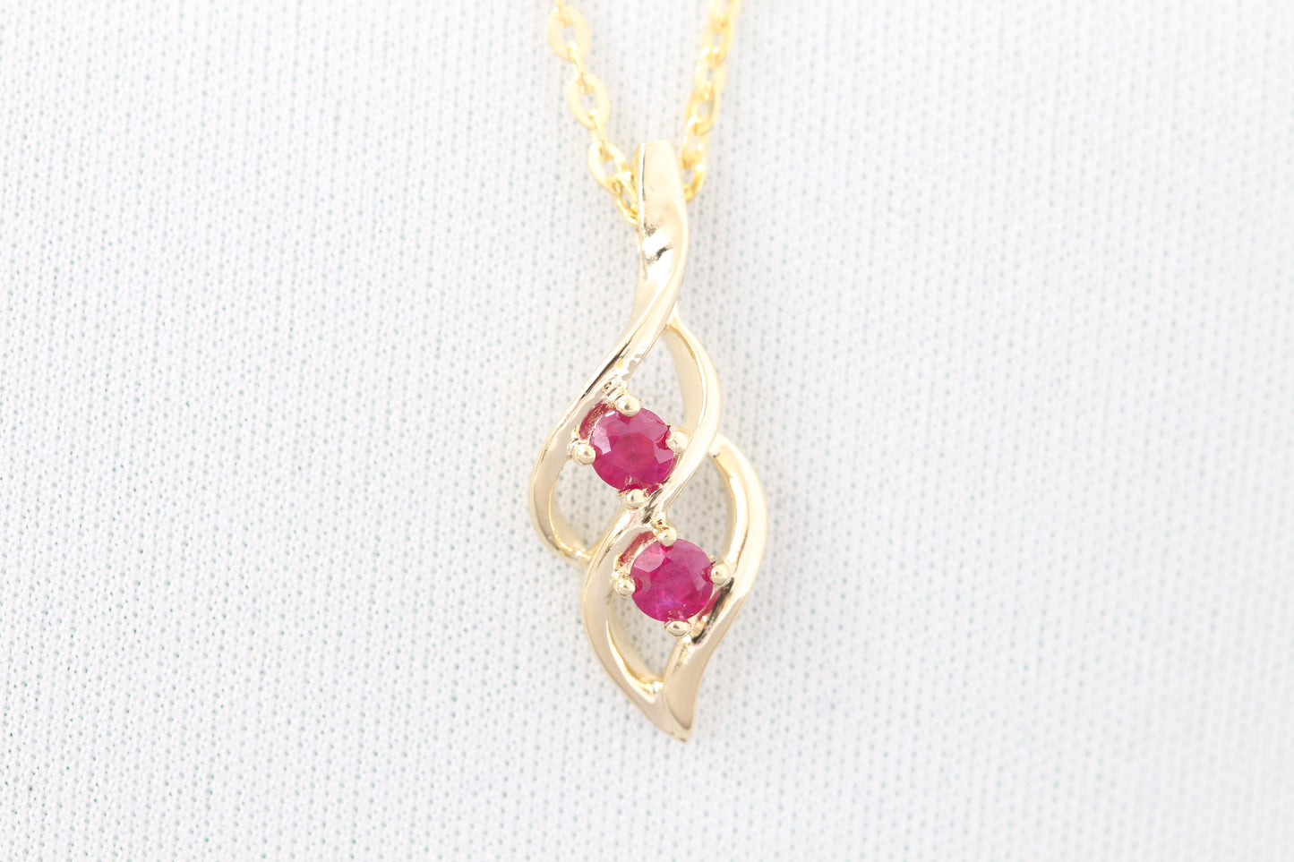 14k ruby necklace