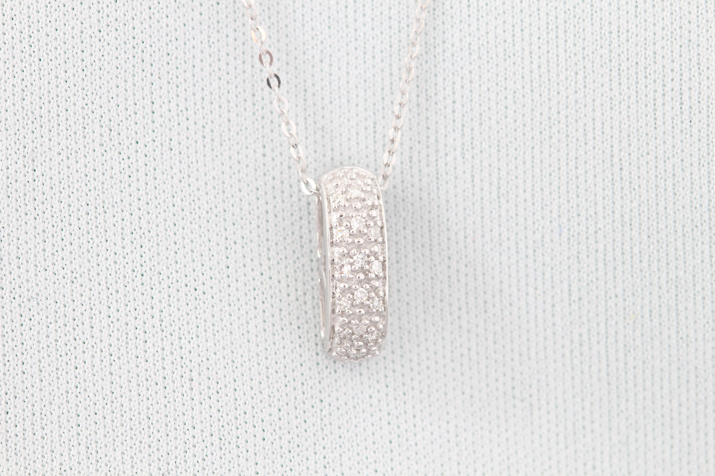 10k diamond necklace yellow or rose gold