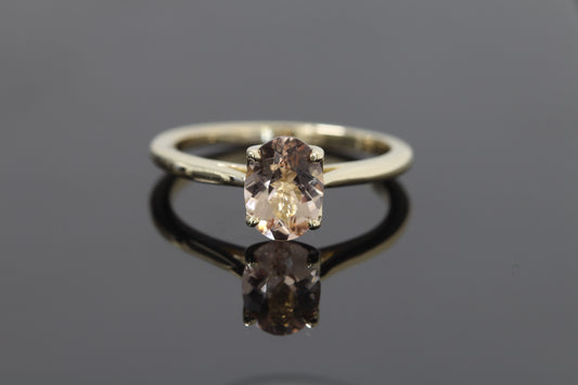 14k Morganite engagement ring