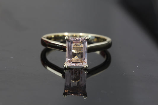14k Morganite engagement ring