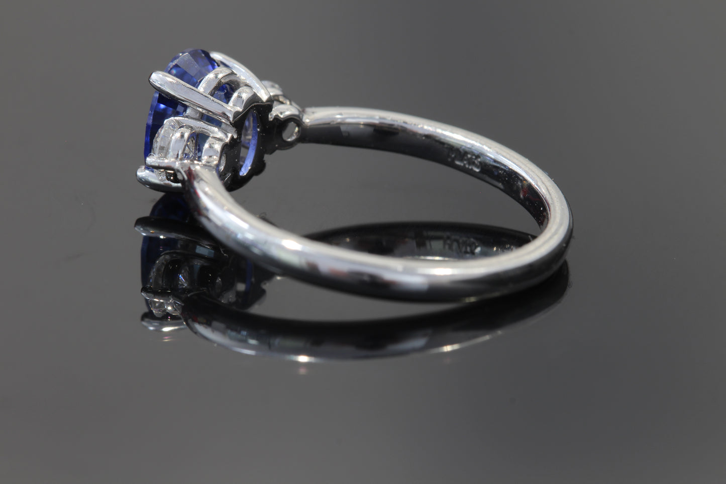 Blue Sapphire and Diamonds