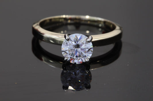 6.5mm Moissanite 14k Ring