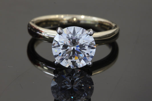 3.08 Carat Round Lab Diamond.