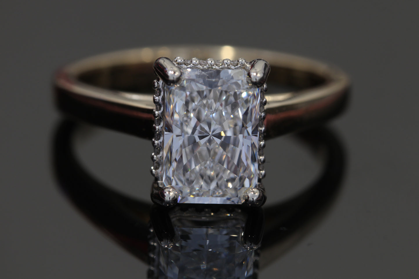 2.05ct Radiant Hidden Halo