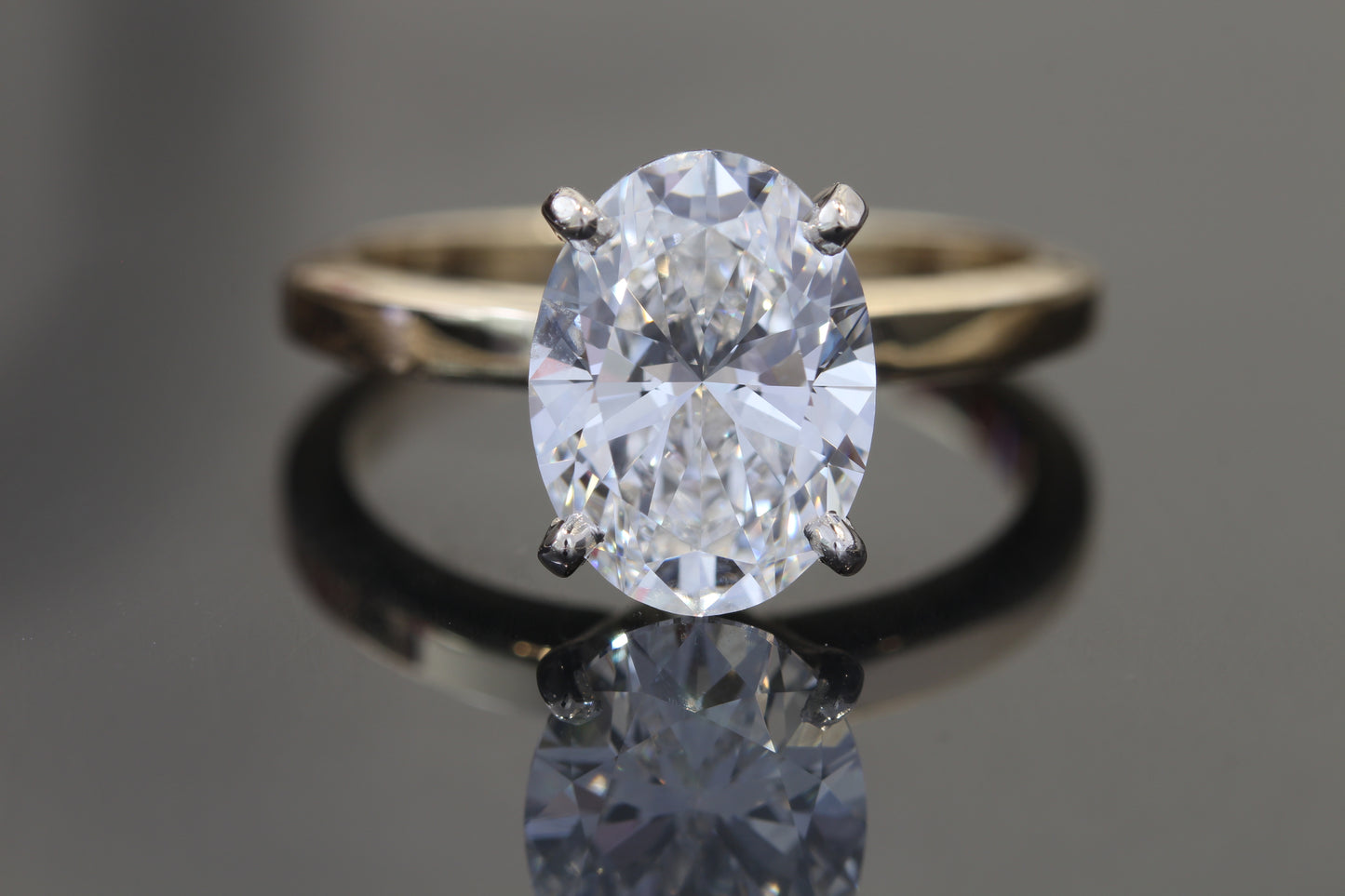 2.50 ct Oval Lab-Grown Diamond Solitaire