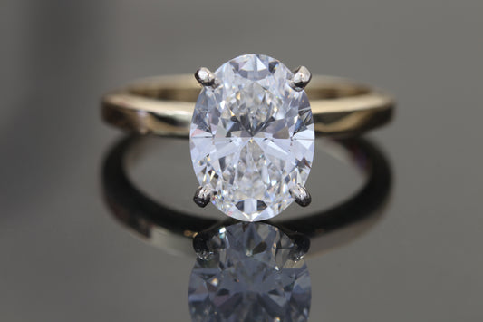 2.50 ct Oval Lab-Grown Diamond Solitaire