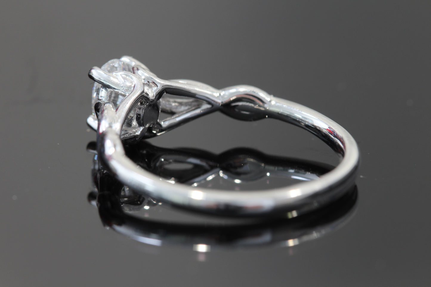14k Lab diamond engagement ring infinity