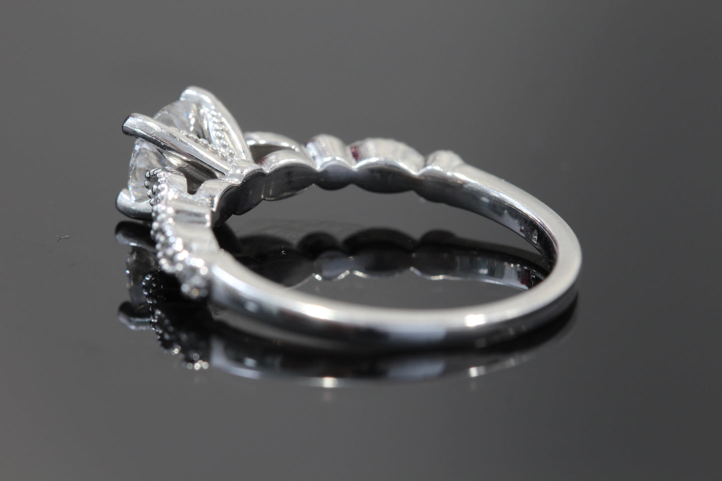 14k lab diamond engagement ring