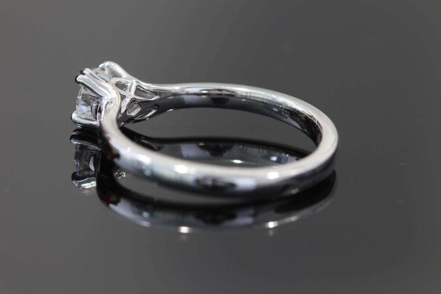 14k moissanite engagement ring