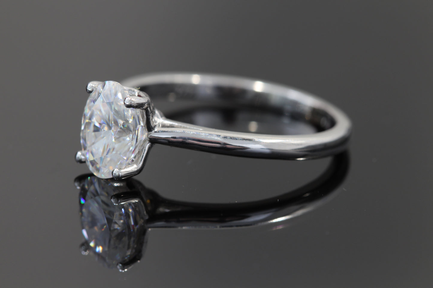 14k moissanite engagement ring