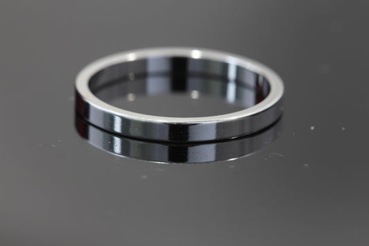 14k white gold band 2mm
