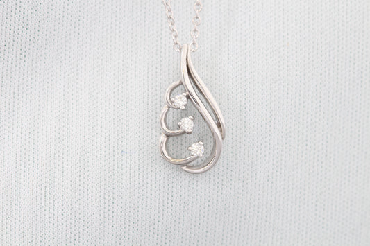 14k diamond pendant