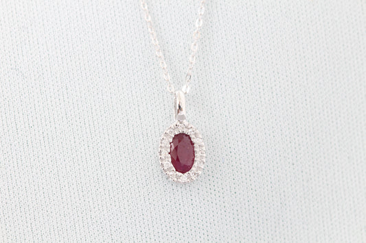 10k ruby pendant