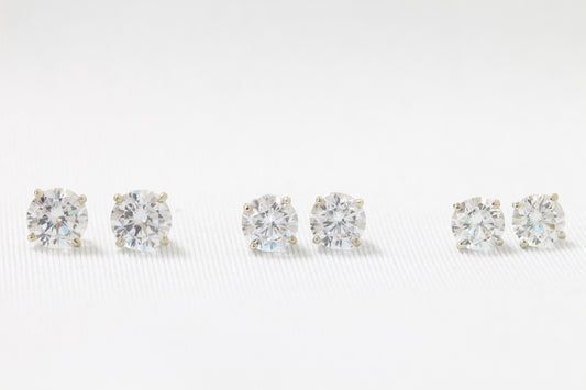 14k cubic zirconia earrings