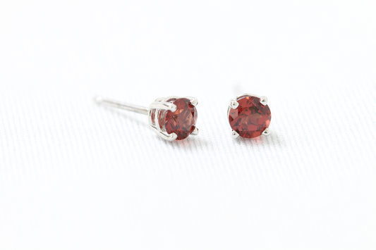 14k genuine birthstone stud earrings