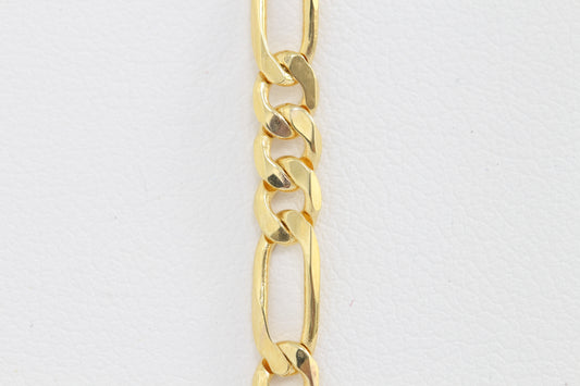 14k solid figaro bracelet with lobster clasp