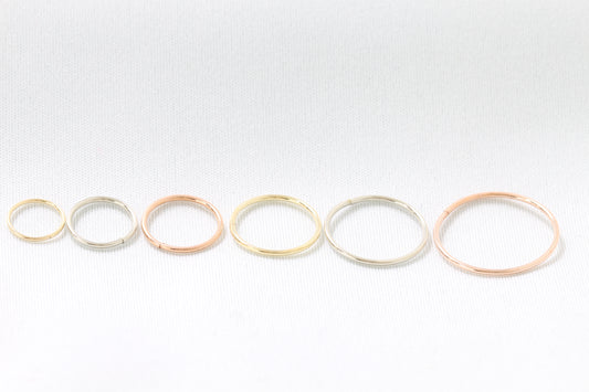10k hoop earrings sleepers white and yellow gold.