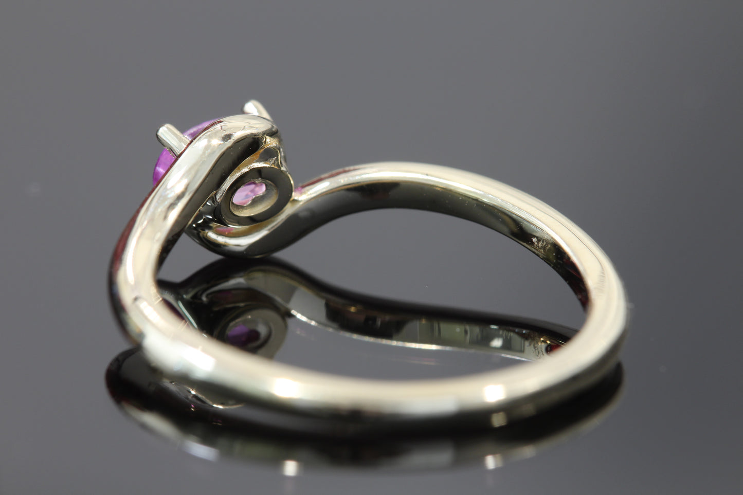 14k Pink sapphire ring