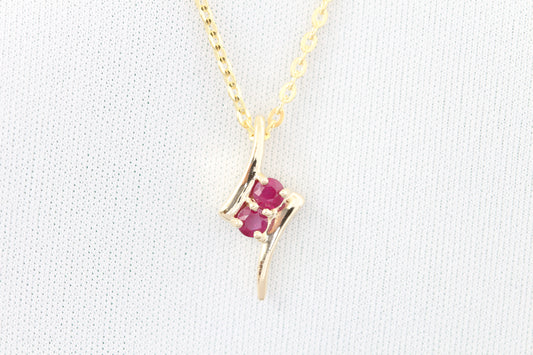 14k ruby pendant